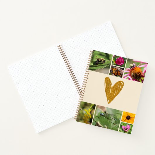 Moederdag Creëer uw eigen fotocollage crème Notitieboek (Binnen)