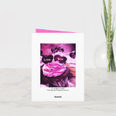 Moederdag Cupcake Love Mom Roze Kaart (Achterkant)