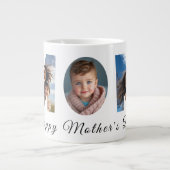 Moederdag Custom 3 Fotocollage Grote Koffiekop (Voorkant)