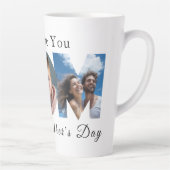 Moederdag Custom 3 Fotocollage Latte Mok (Rechts)