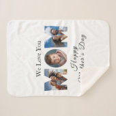 Moederdag Custom 3 Fotocollage Sherpa Deken (Voorkant (horizontaal))