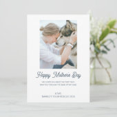 Moederdag Custom Dog Foto van Dog Pet Feestdagenkaart (Staand voorkant)