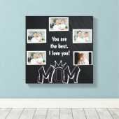 Moederdag Custom Photo Canvas Afdruk (Insitu (Houten vloer))