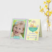 Moederdag Custom Photo Wenskaart Kaart (Gele Bloem)