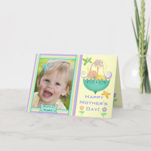 Moederdag Custom Photo Wenskaart Kaart