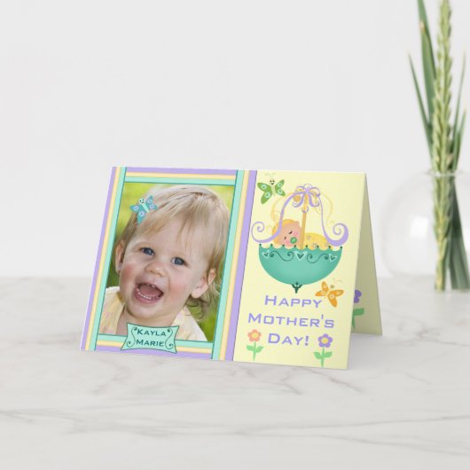 Moederdag Custom Photo Wenskaart Kaart (Voorkant)