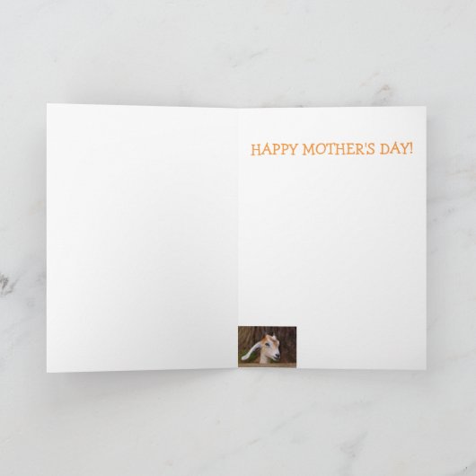 Moederdag Cute Baby Goat Kaart (Binnen)