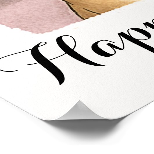 Moederdag Cute Basenji Dog mama Poster (Hoek)