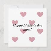 moederdag Cute Funny Cow Custom Floral Kaart (Achterkant)