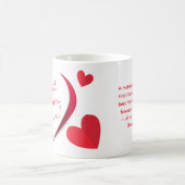 Moederdag Cute Modern Hearts Script Mok (Center)