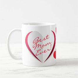 Moederdag Cute Modern Hearts Script Mok