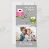 Moederdag - Cute Owls - Wie houdt van u (Voorkant)