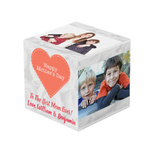 Moederdag Cute Photo Collage 4 Afbeeldingen Kubus