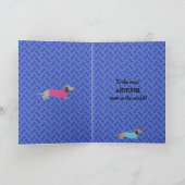 Moederdag Dachshund Card Kaart (Binnen)