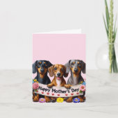 Moederdag Dachshund Van Ons  Kaart (Voorkant)