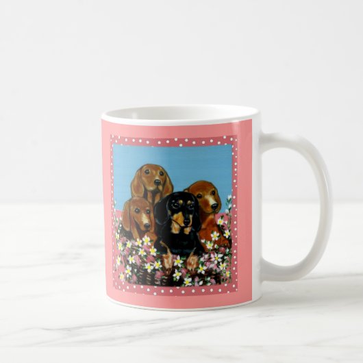 Moederdag Dachshunds Koffiemok (Rechts)