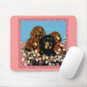 Moederdag Dachshunds Muismat (Met muis)