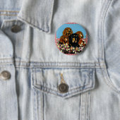 Moederdag Dachshunds Ronde Button 5,7 Cm (In situ)