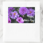 Moederdag Dahlia Lila en Petunia Stickers (Tas)