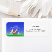 Moederdag Daisies and Watering Can Etiket (Insitu)