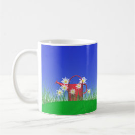 Moederdag Daisies and Watering Can Koffiemok