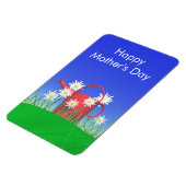 Moederdag Daisies and Watering Can Magneet (Linkerzijde)