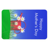 Moederdag Daisies and Watering Can Magneet (Horizontaal)