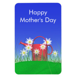 Moederdag Daisies and Watering Can Magneet