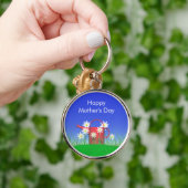 Moederdag Daisies and Watering Can Sleutelhanger (Hand)