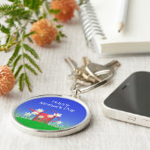 Moederdag Daisies and Watering Can Sleutelhanger (Zijkant)