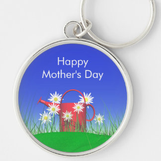 Moederdag Daisies and Watering Can Sleutelhanger