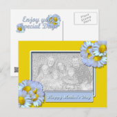 Moederdag Daisies Briefkaart (Voorkant / Achterkant)