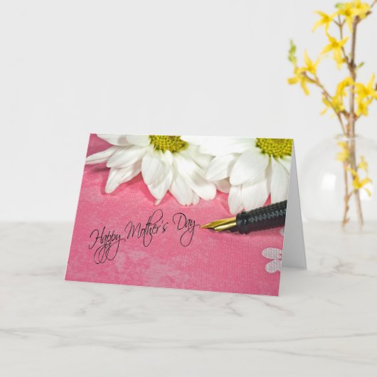 Moederdag Daisies Kaart (Gele Bloem)