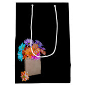 Moederdag Daisy Bouquet Medium Cadeauzakje (Achterkant)