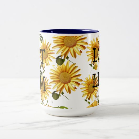 Moederdag Daisy Pattern Tweekleurige Koffiemok (Center)