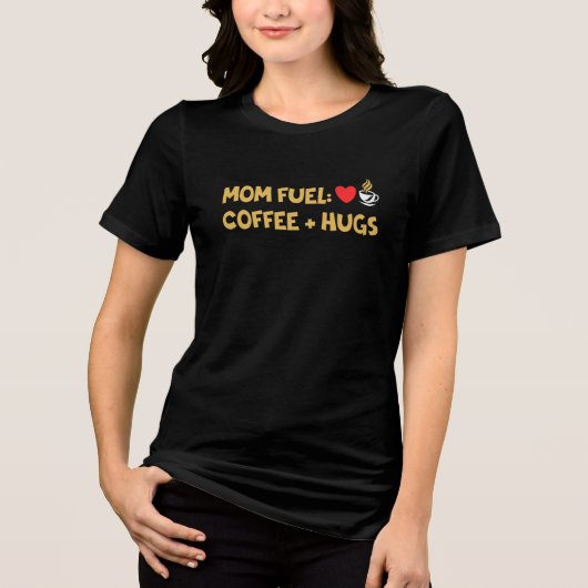 Moederdag dames t-shirts, verjaardag dames Tri-Blend shirt (Voorkant)