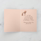 Moederdag Daughter Fun Giraffe Animal Kaart (Binnen)