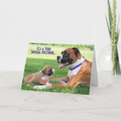 Moederdag - de Bokser van de Mama - Vindy Kaart (Voorkant)