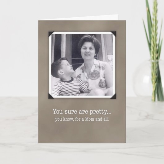 Moederdag, de Grappige Vintage Kaart van de Foto (Voorkant)