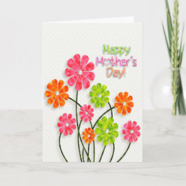 Moederdag - de Heldere Bloemen van de Pret Kaart
