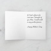 Moederdag (de Paars namen & Vlinder) toe Kaart (Binnen)