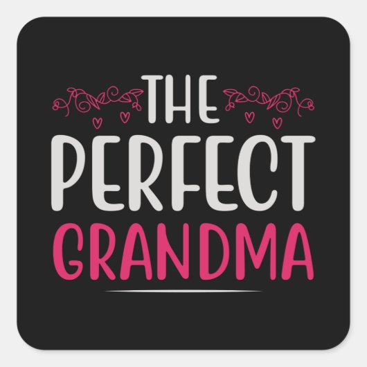 Moederdag - De perfecte oma Vierkante Sticker (Voorkant)