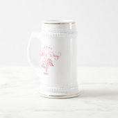 Moederdag decoratieve aandenken cadeau bierpul (Voorkant links)