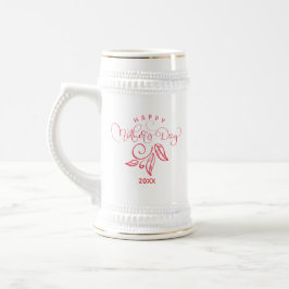 Moederdag decoratieve aandenken cadeau bierpul