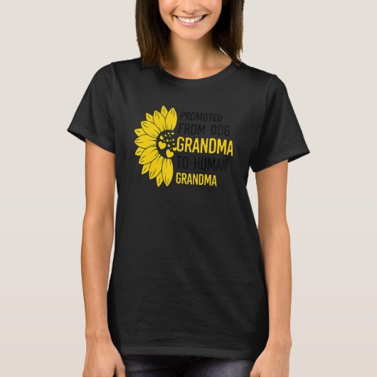 Moederdag die van grootmoeder naar menselijke GR w T-shirt (Voorkant)