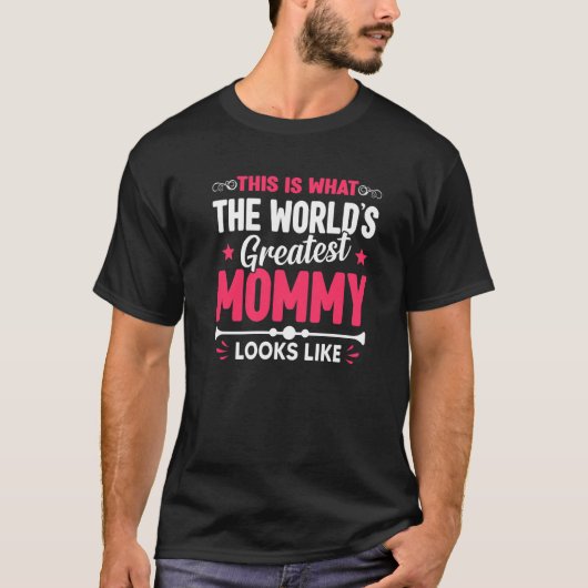 Moederdag dit is de grootste mammie ter wereld. t-shirt (Voorkant)