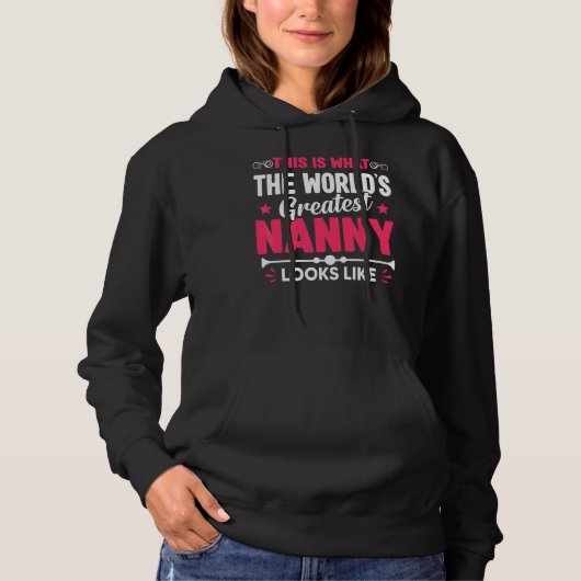 Moederdag dit is 's werelds grootste kindermeisje. hoodie (Voorkant)