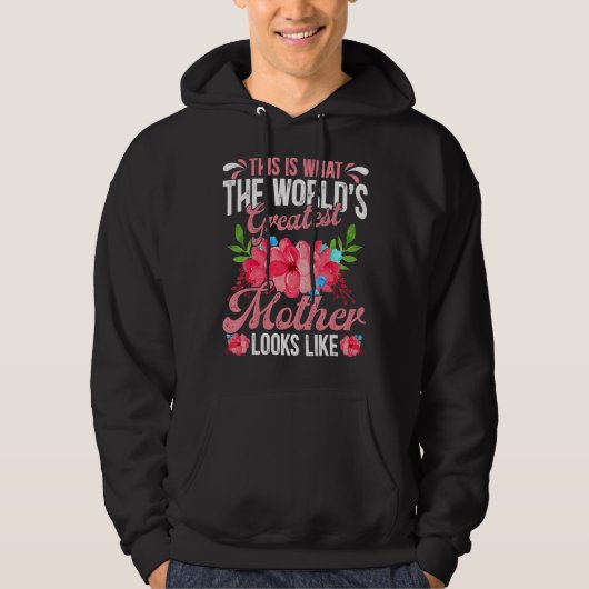 Moederdag dit is 's werelds grootste moeder hoodie (Voorkant)