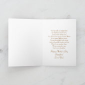 Moederdag - Dochter - Delicate en Roze Bloemen Kaart (Binnen)