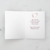 Moederdag dochter in het rechtenventilatorhart kaart (Binnen)